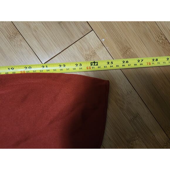 Free People Womens M She's A Natural Boho Sleeve Ruffle Bodysuit Rust Brown Top - Picture 3 of 9